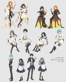 sketch, line, flats, costume design